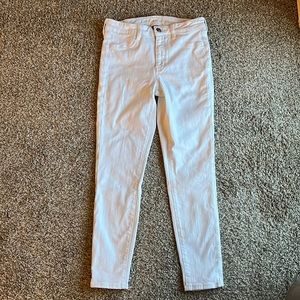 White Hi rise Jeggings AE